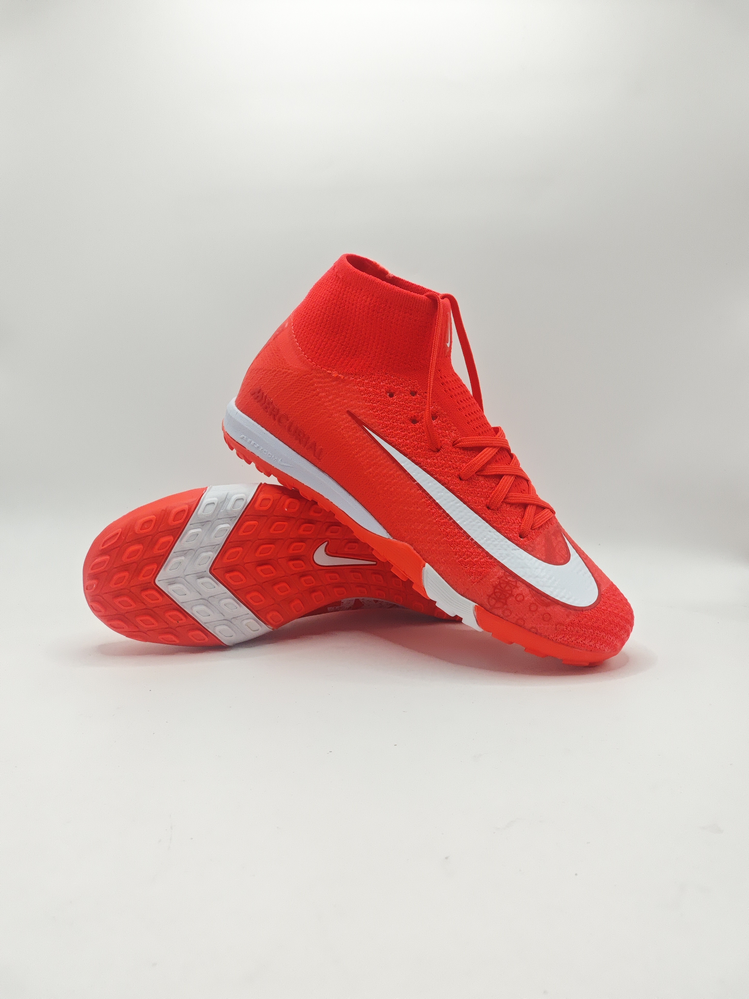 Nike Mercurial 16 High-Top Built-in Full Air Cushion Waterproof Knit FG MD-Outsole Soccer Cleats