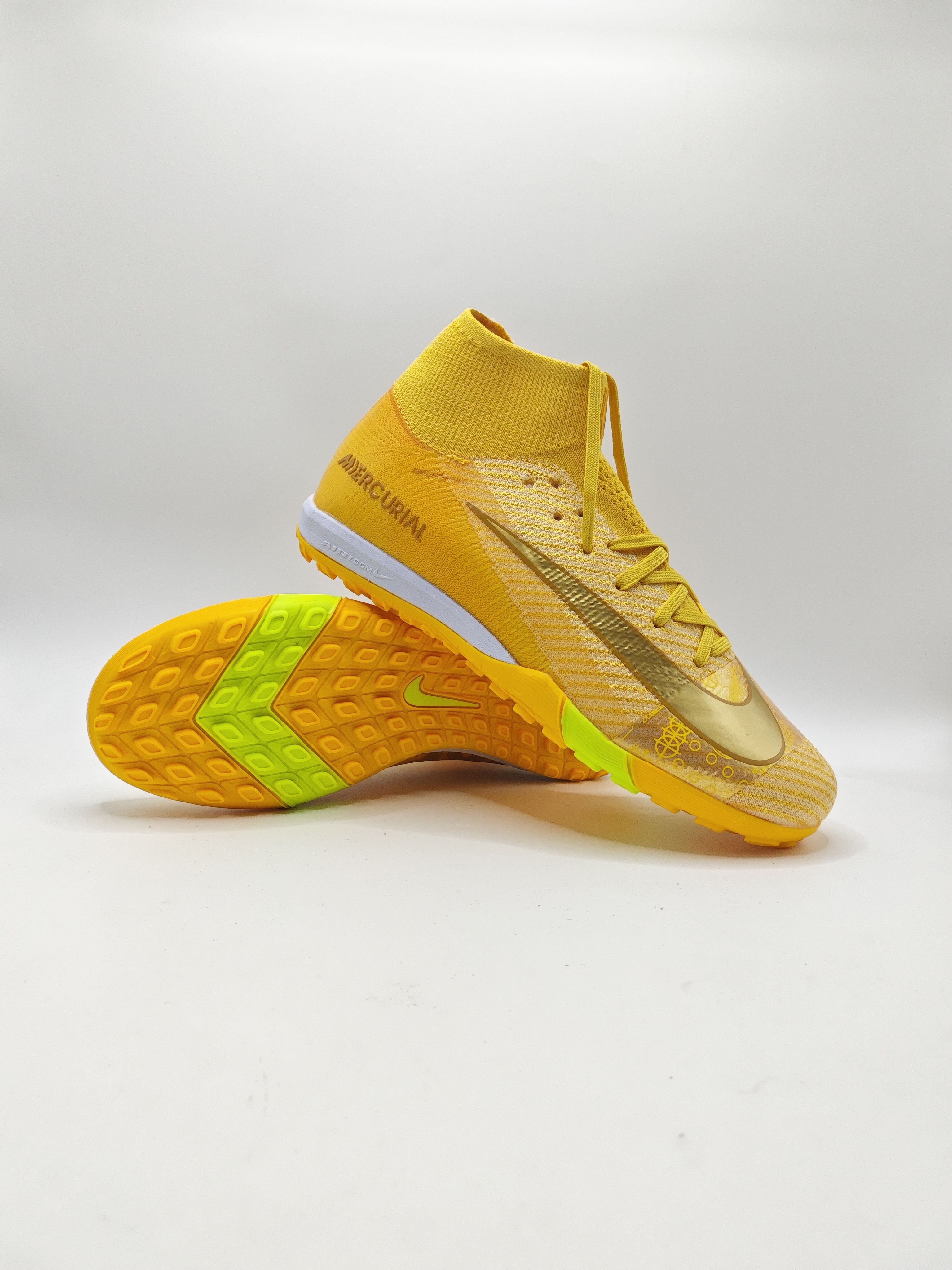 Nike Mercurial 16 High-Top Built-in Full Air Cushion Waterproof Knit FG MD-Outsole Soccer Cleats