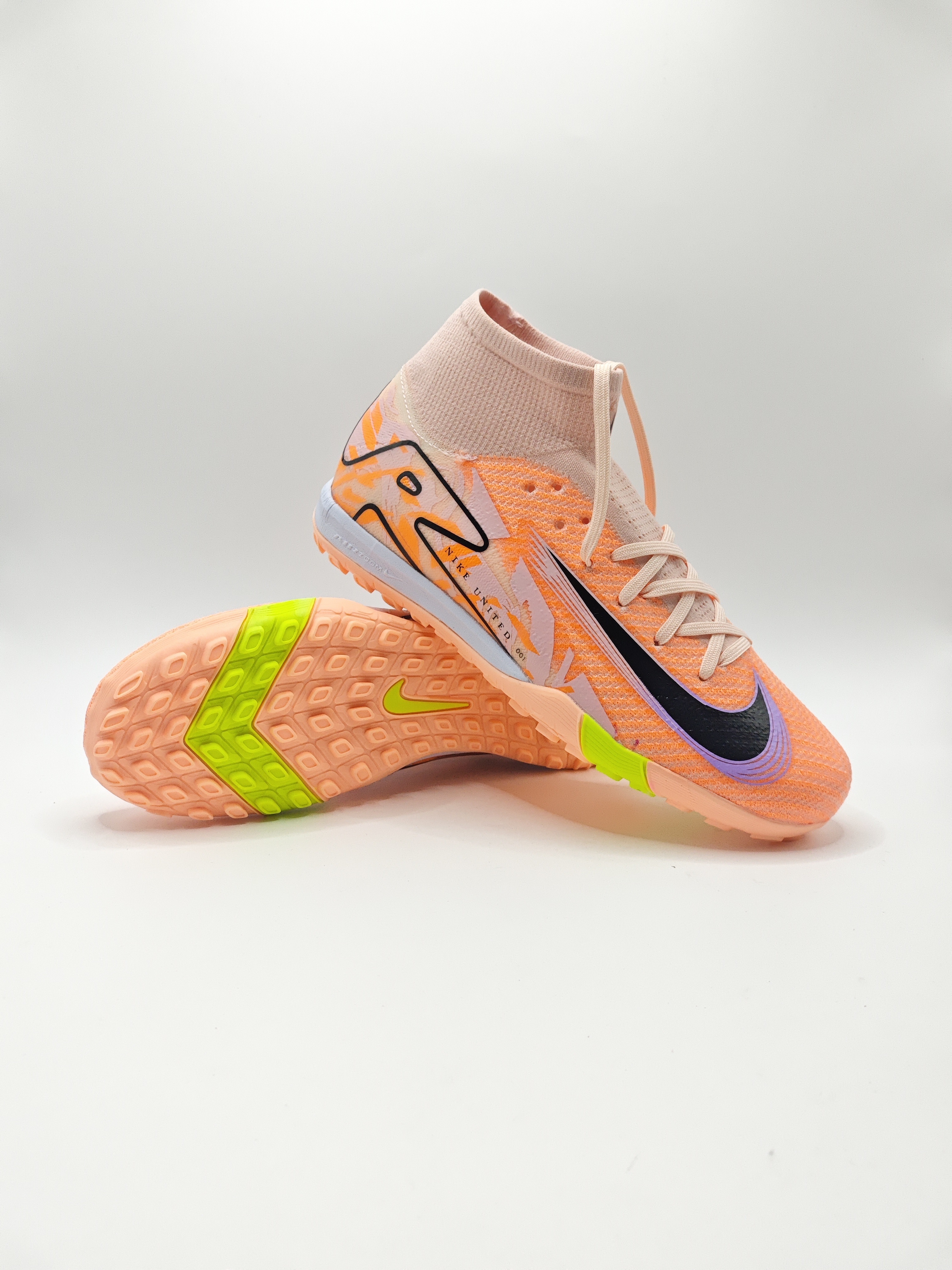 Nike Mercurial 16 High-Top Built-in Full Air Cushion Waterproof Knit Turf Studs MD Outsole Soccer Cleats
