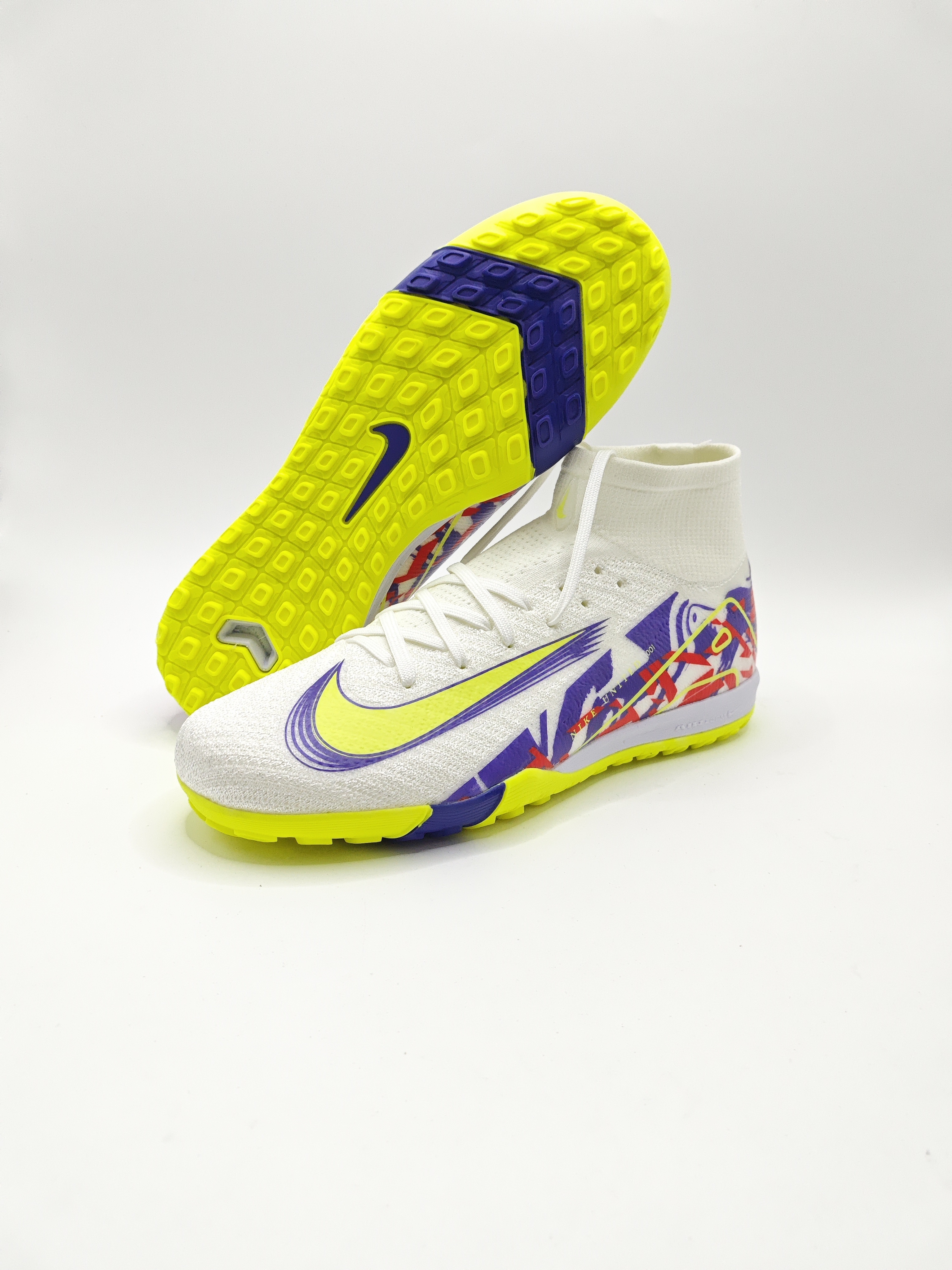 Nike Mercurial 16 High-Top Built-in Full Air Cushion Waterproof Knit Turf Studs MD Outsole Soccer Cleats