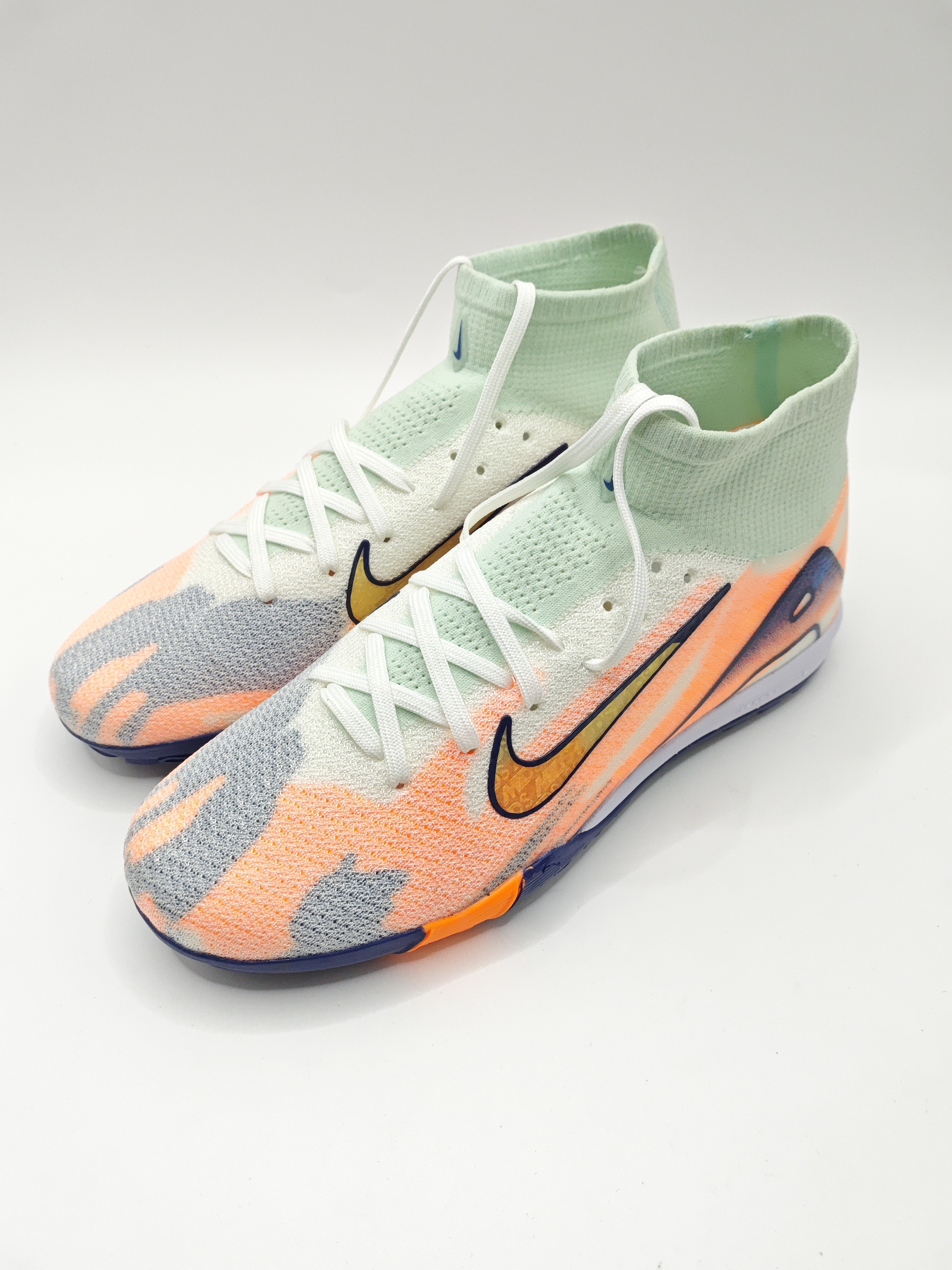 Nike Mercurial 16 High-Top Built-in Full Air Cushion Waterproof Knit Turf Studs MD Outsole Soccer Cleats