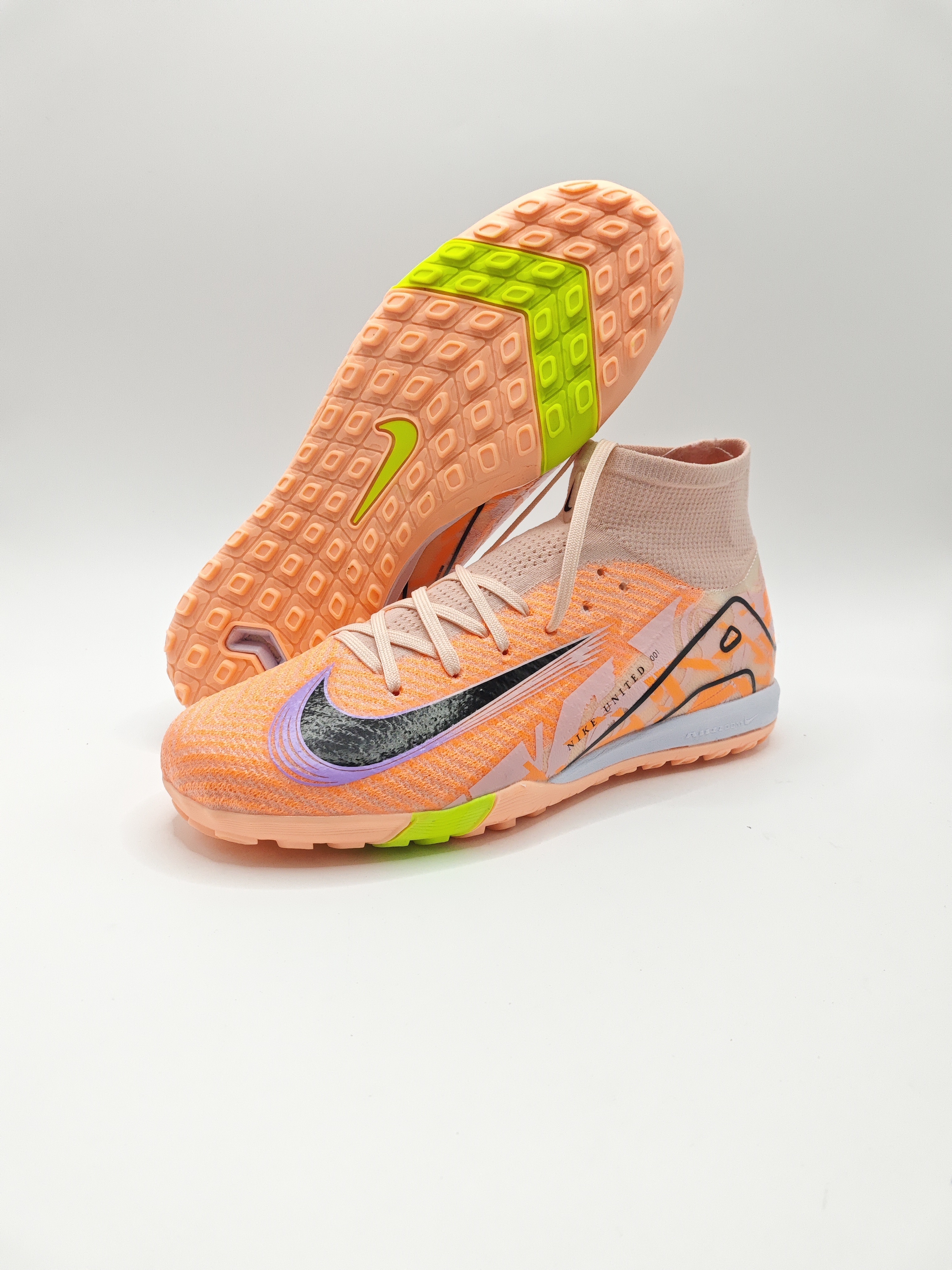 Nike Mercurial 16 High-Top Built-in Full Air Cushion Waterproof Knit Turf Studs MD Outsole Soccer Cleats