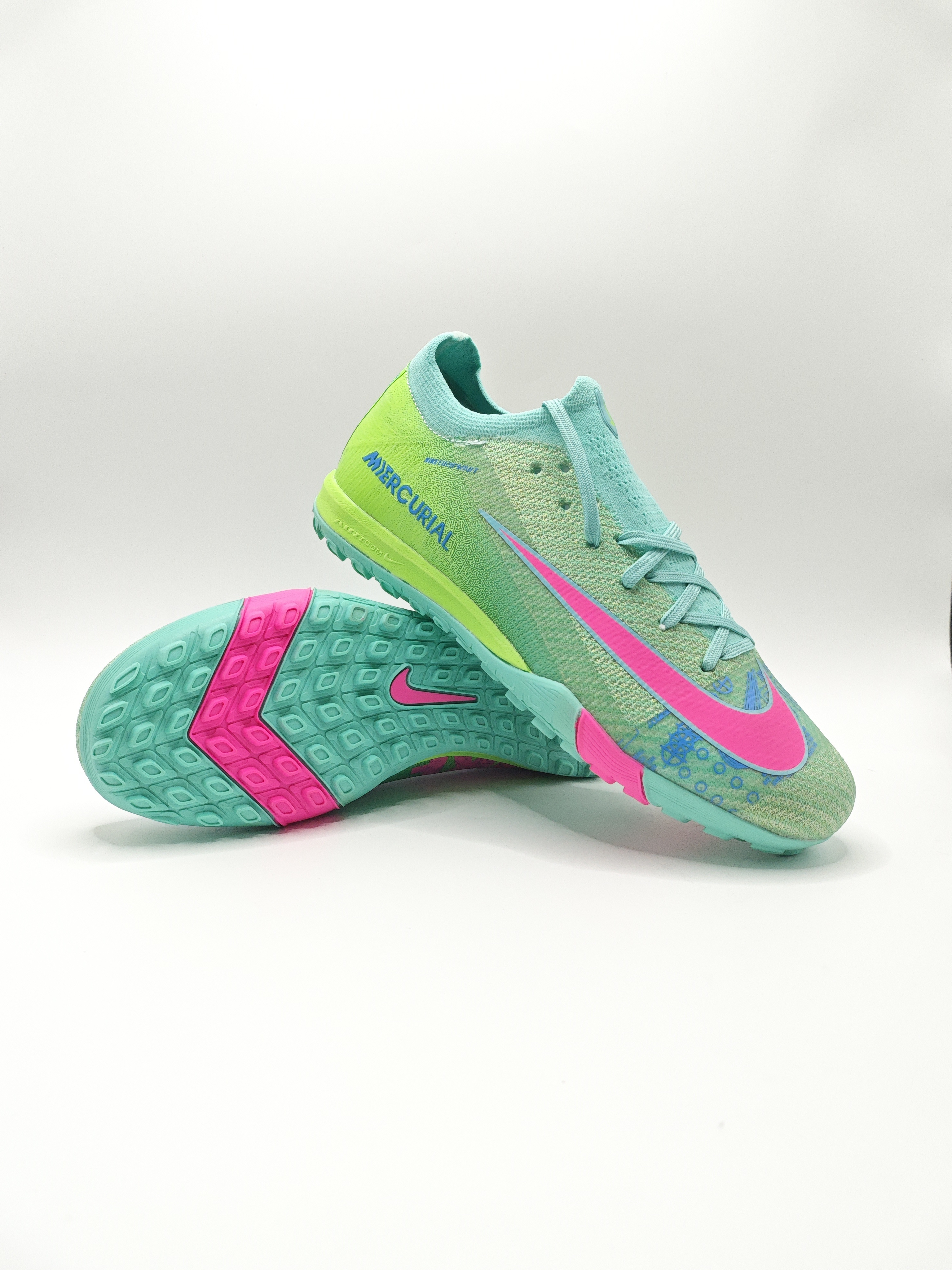 Nike Mercurial 16 Low-Top Built-in Full Air Cushion Waterproof Knit Turf Studs MD Outsole Soccer Cleats