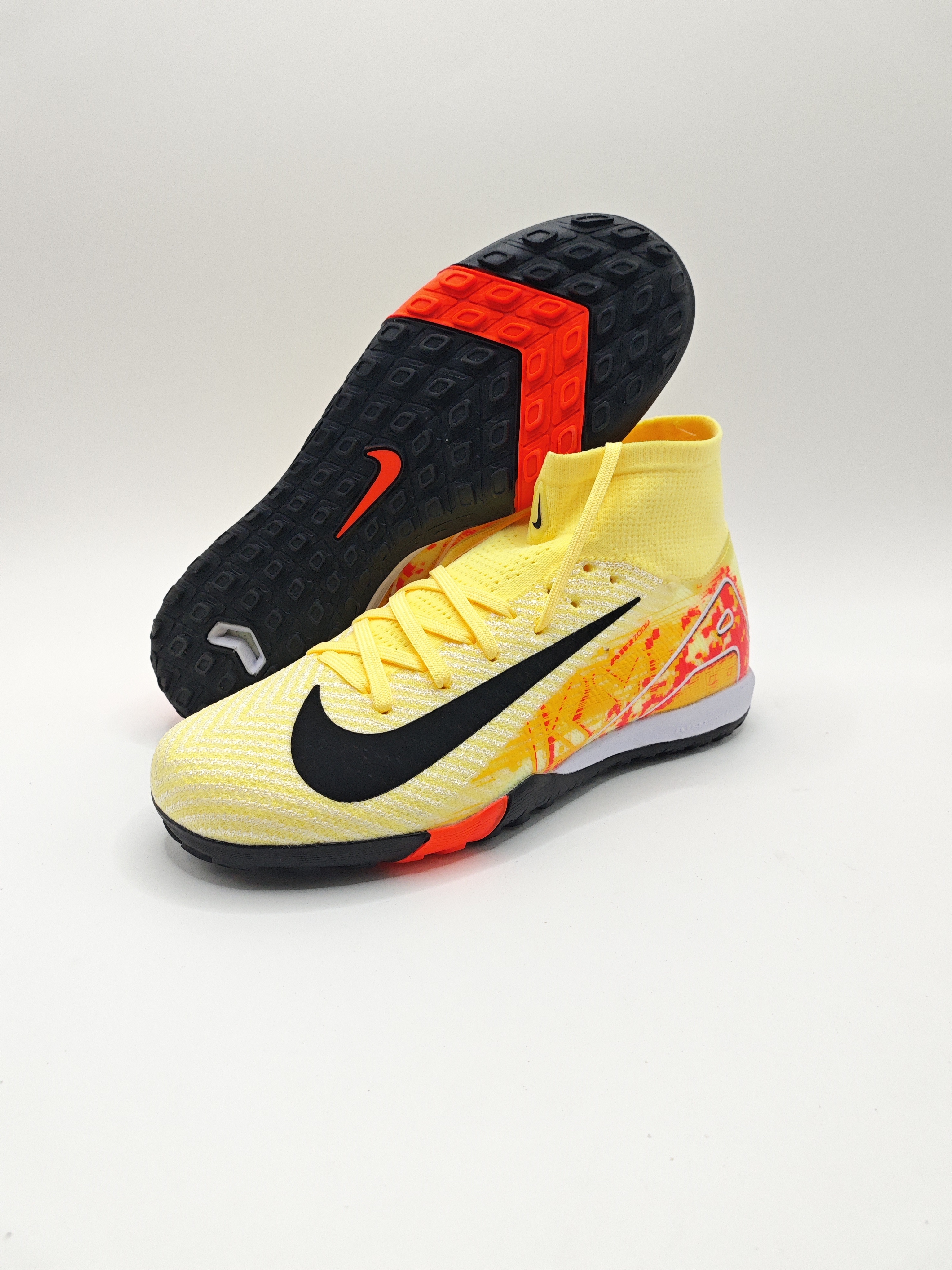 Nike Mercurial 16 High-Top Built-in Full Air Cushion Waterproof Knit Turf Studs MD Outsole Soccer Cleats