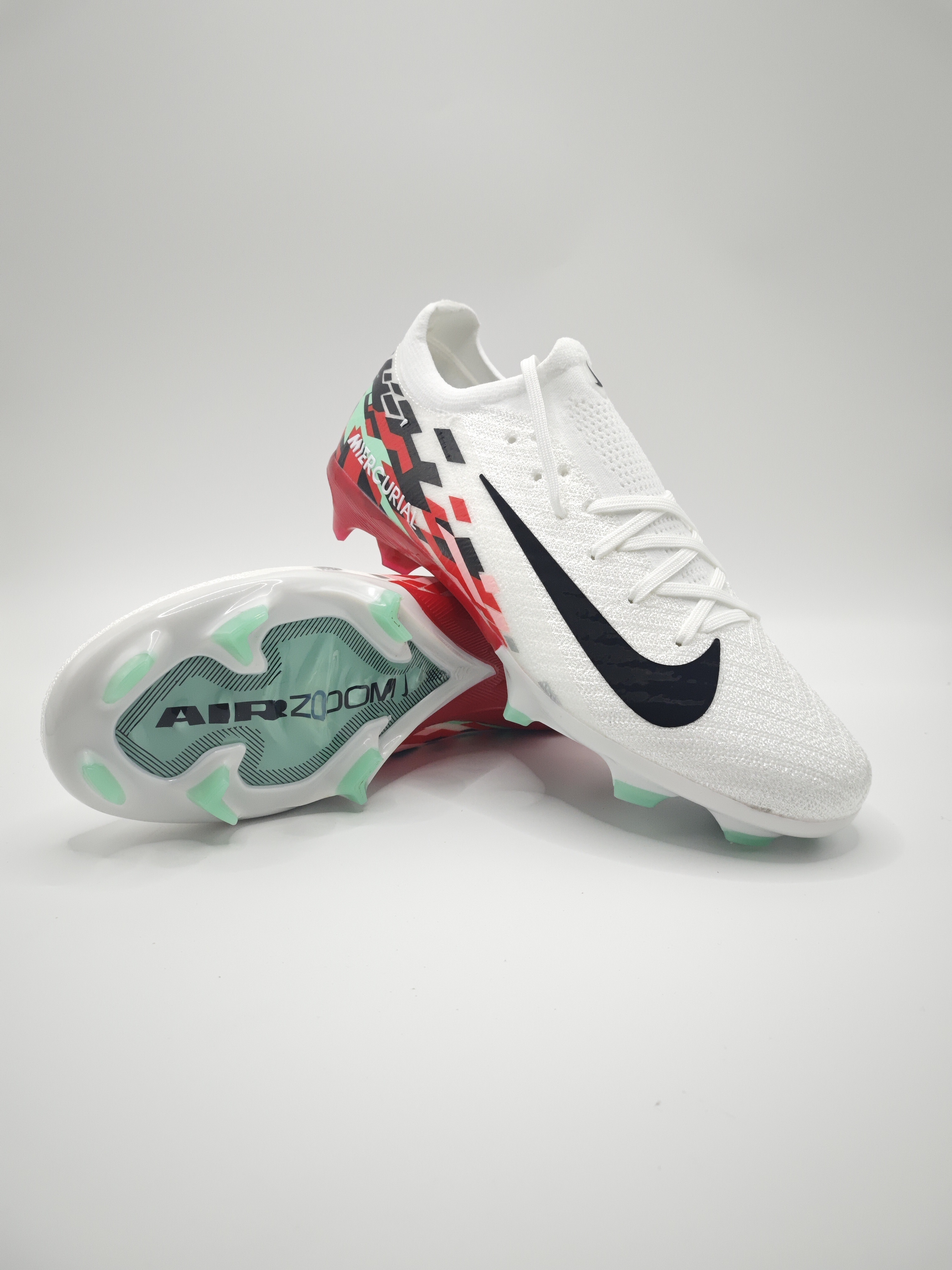 Nike Mercurial 16 with Built-in Bonded Pack: Full Air Cushion, Waterproof Knit FG Soccer Cleats