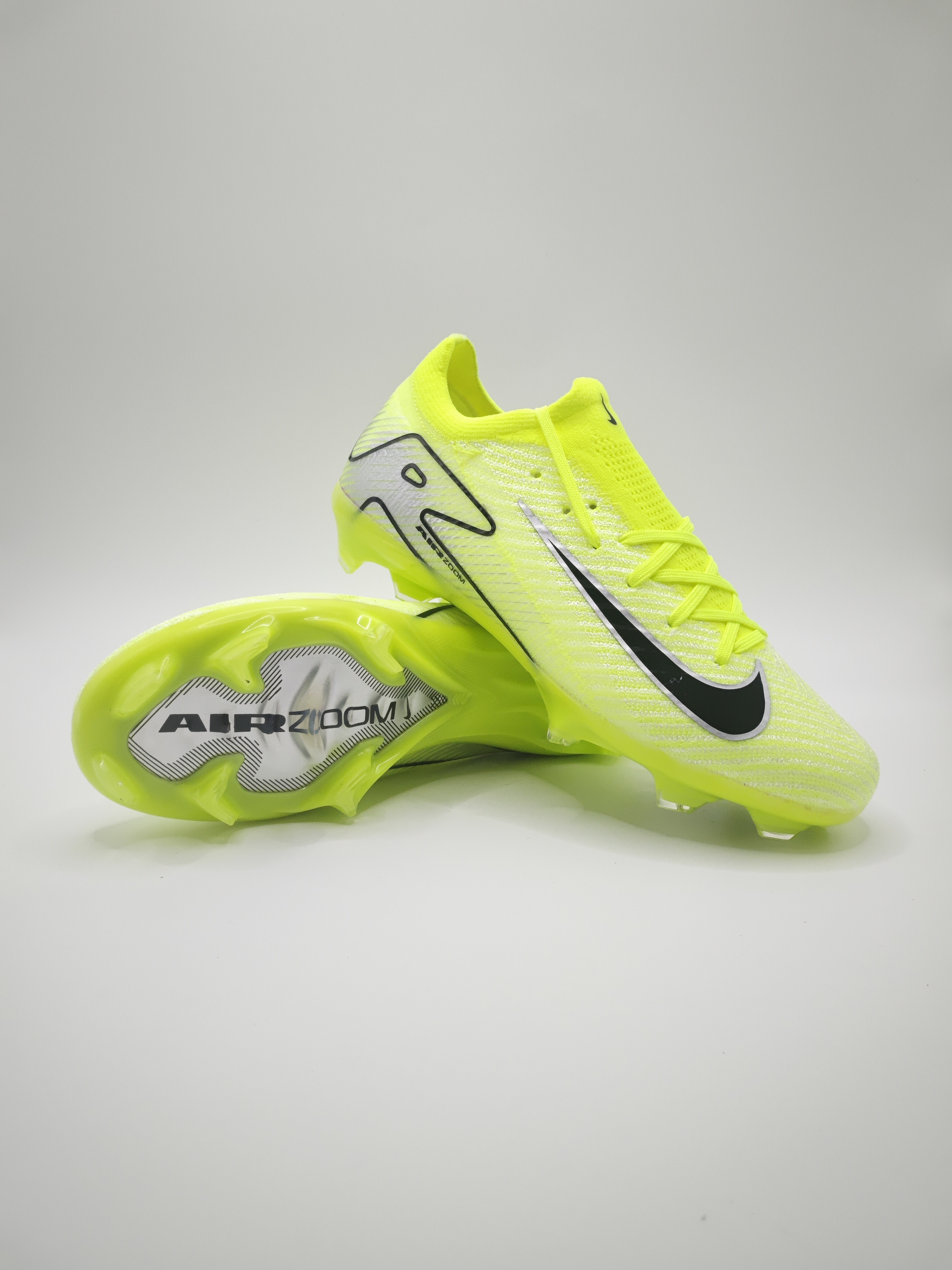 Nike Mercurial 16 FG Soccer Cleats with Built-in Bonded Pack: Full Air Cushion for All-Game Comfort, Waterproof Knit for Rainy Days