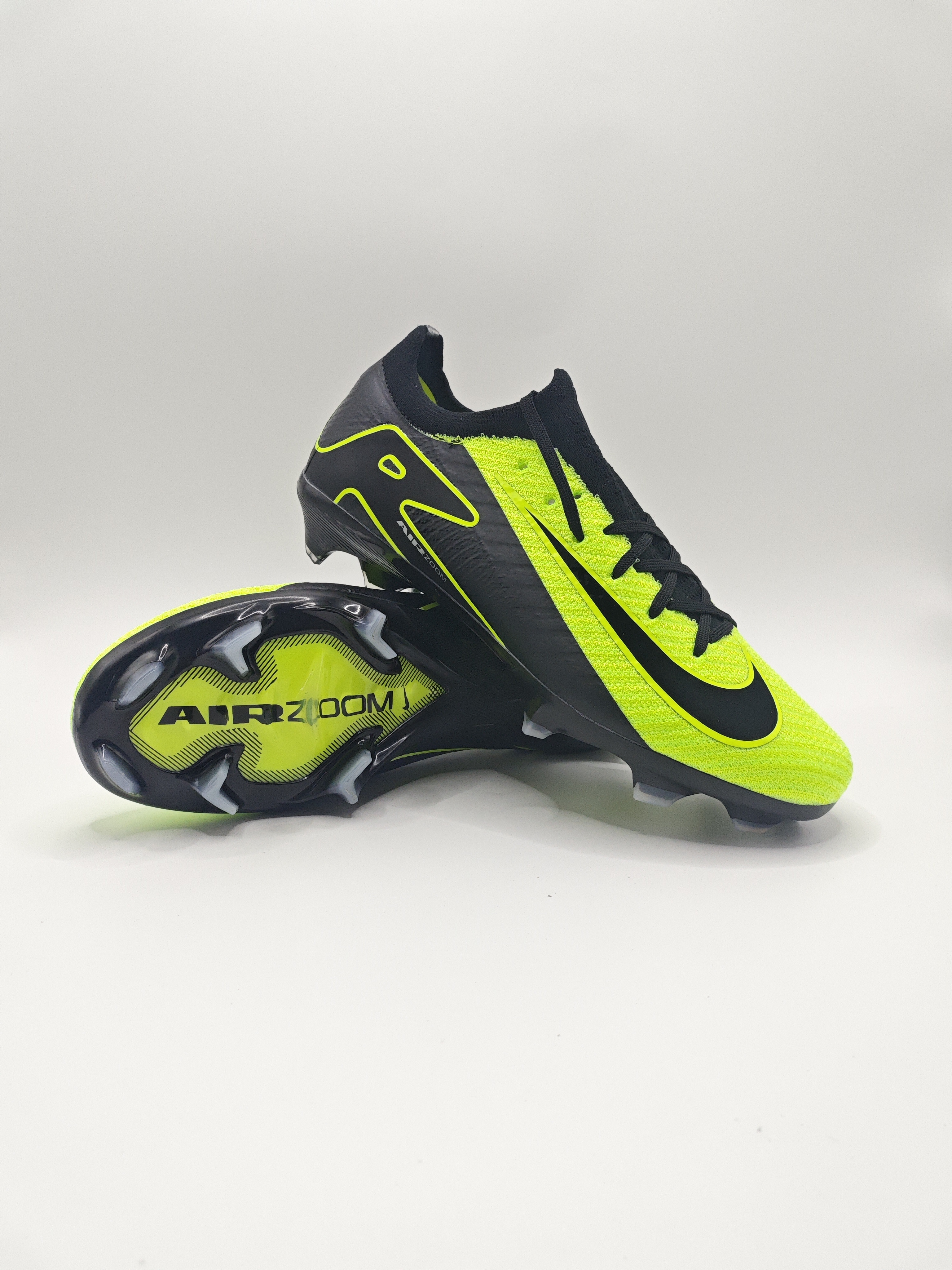 Nike Mercurial 16 FG Soccer Cleats with Built-in Bonded Pack: Full Air Cushion for All-Match Comfort, Waterproof Knit for Wet Pitches