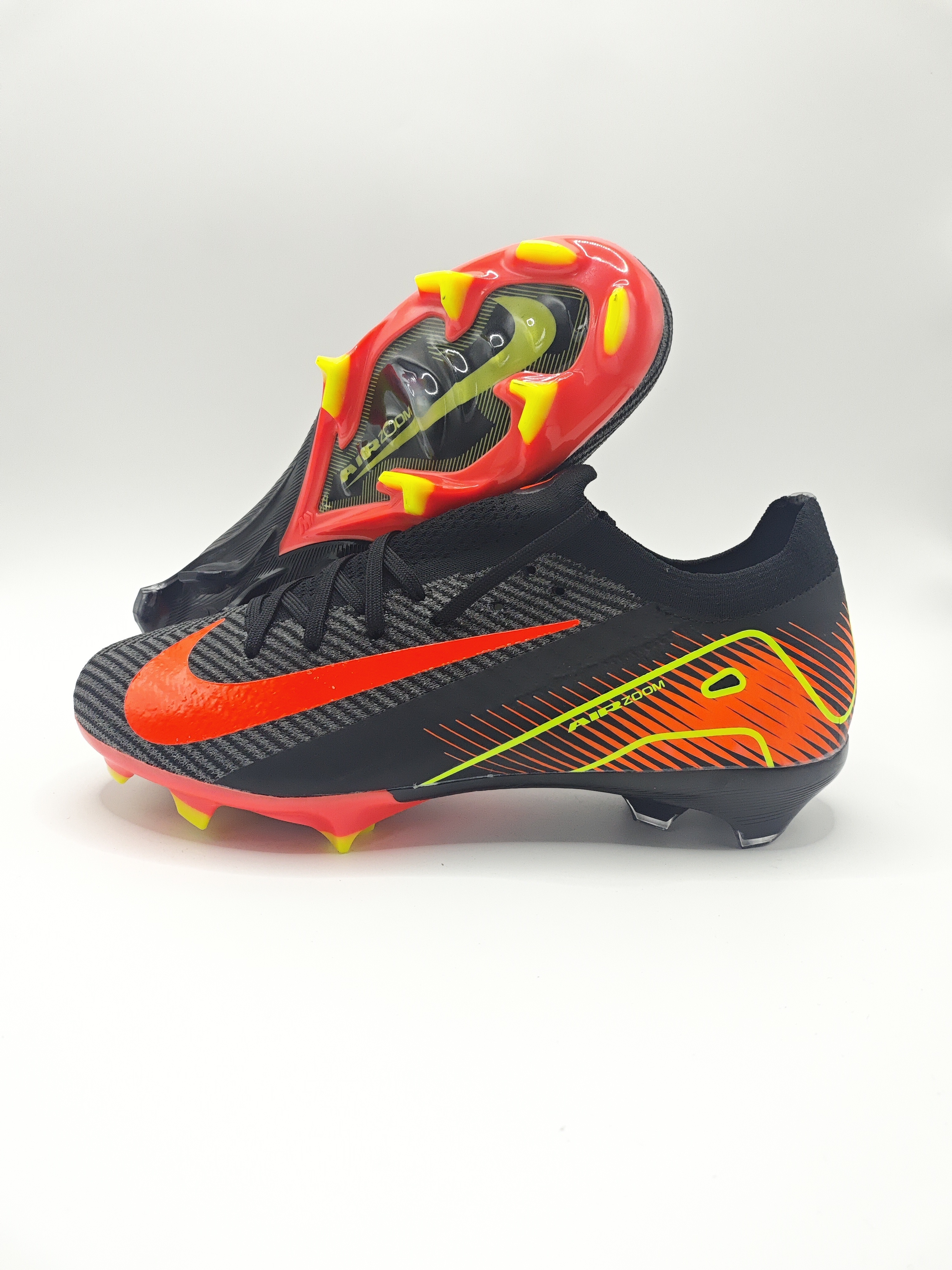 Nike Mercurial 16 FG Soccer Cleats with Built-in Bonded Pack: Full Air Cushion for All-Match Comfort, Waterproof Knit for Wet Pitches