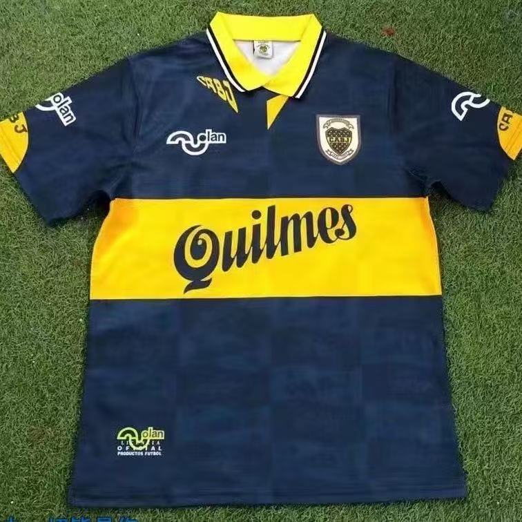 Boca Juniors 1996/97 Retro Home Jersey Quilmes Version Football Shirt