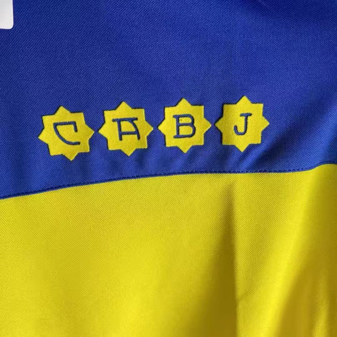 Boca Juniors 1981/82 Retro Long Sleeve Jersey Adidas Originals Blue Yellow CABJ