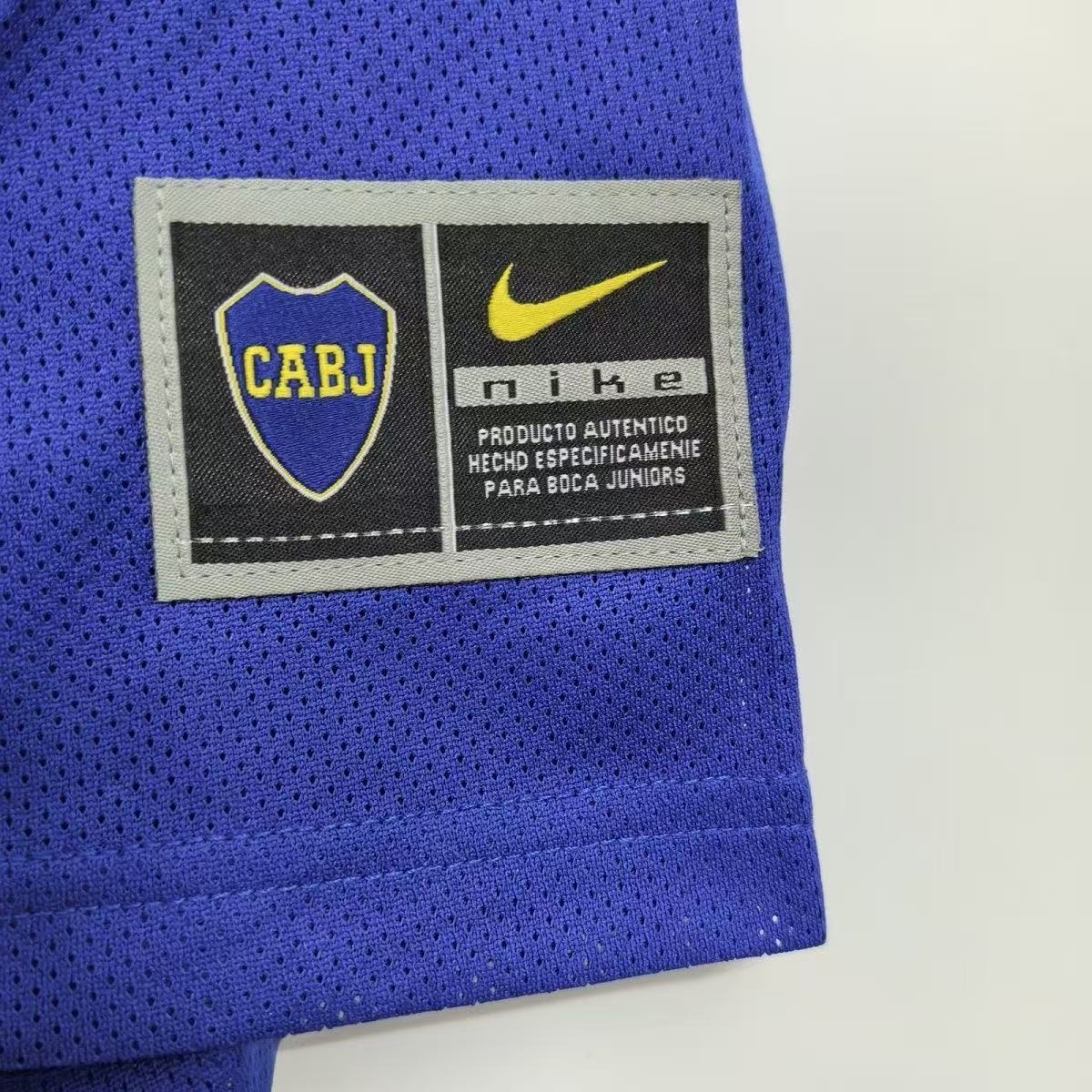 Boca Juniors 2003/04 Home Jersey – Blue & Yellow PEPSI | Fan Version Short Sleeve Football Shirt