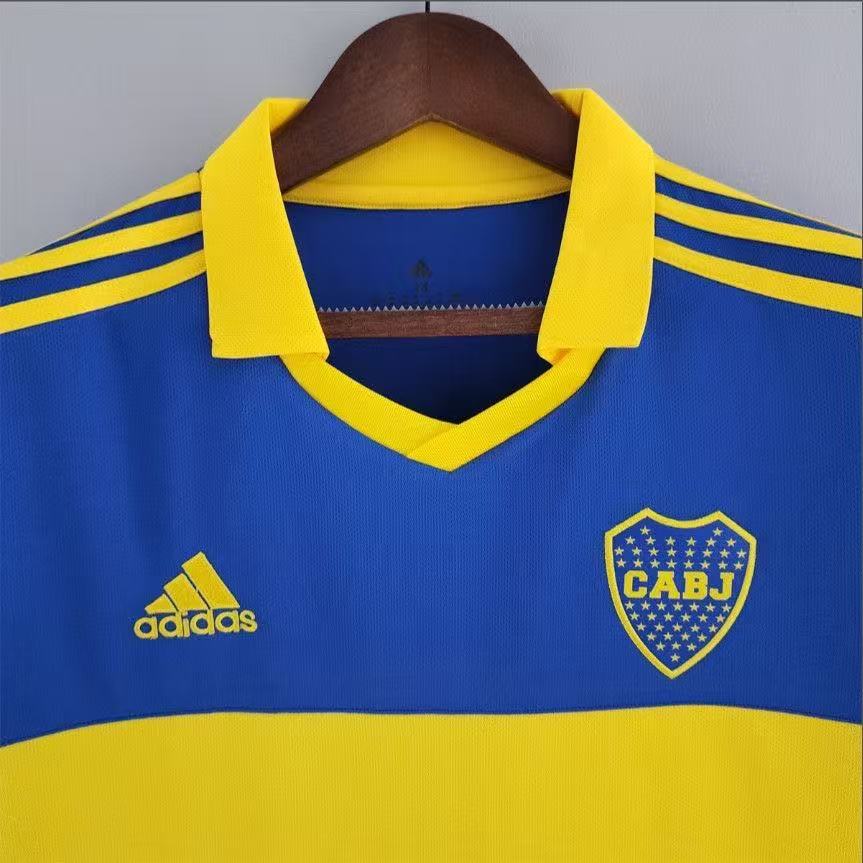 Boca Juniors 2023/24 Home Jersey – No Sponsor Classic Blue & Yellow Band | Fan Version