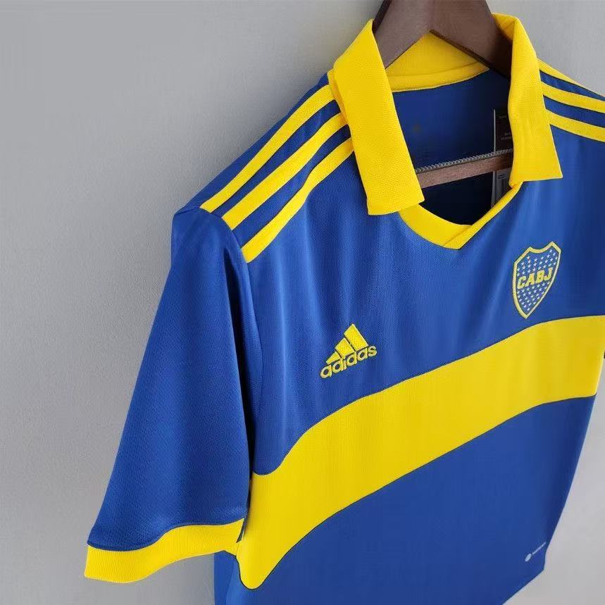 Boca Juniors 2023/24 Home Jersey – No Sponsor Classic Blue & Yellow Band | Fan Version