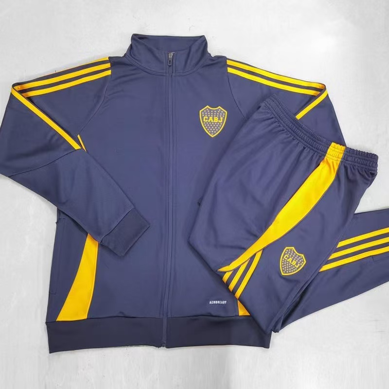 Boca Juniors Training Tracksuit 25/26 CABJ Full Zip Jacket and Pants Set