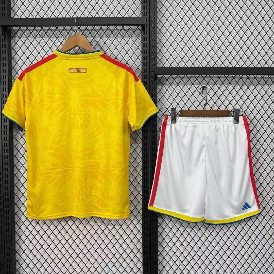 Colombia 2024 Home Jersey & Shorts Set | Yellow Red White Football Kit