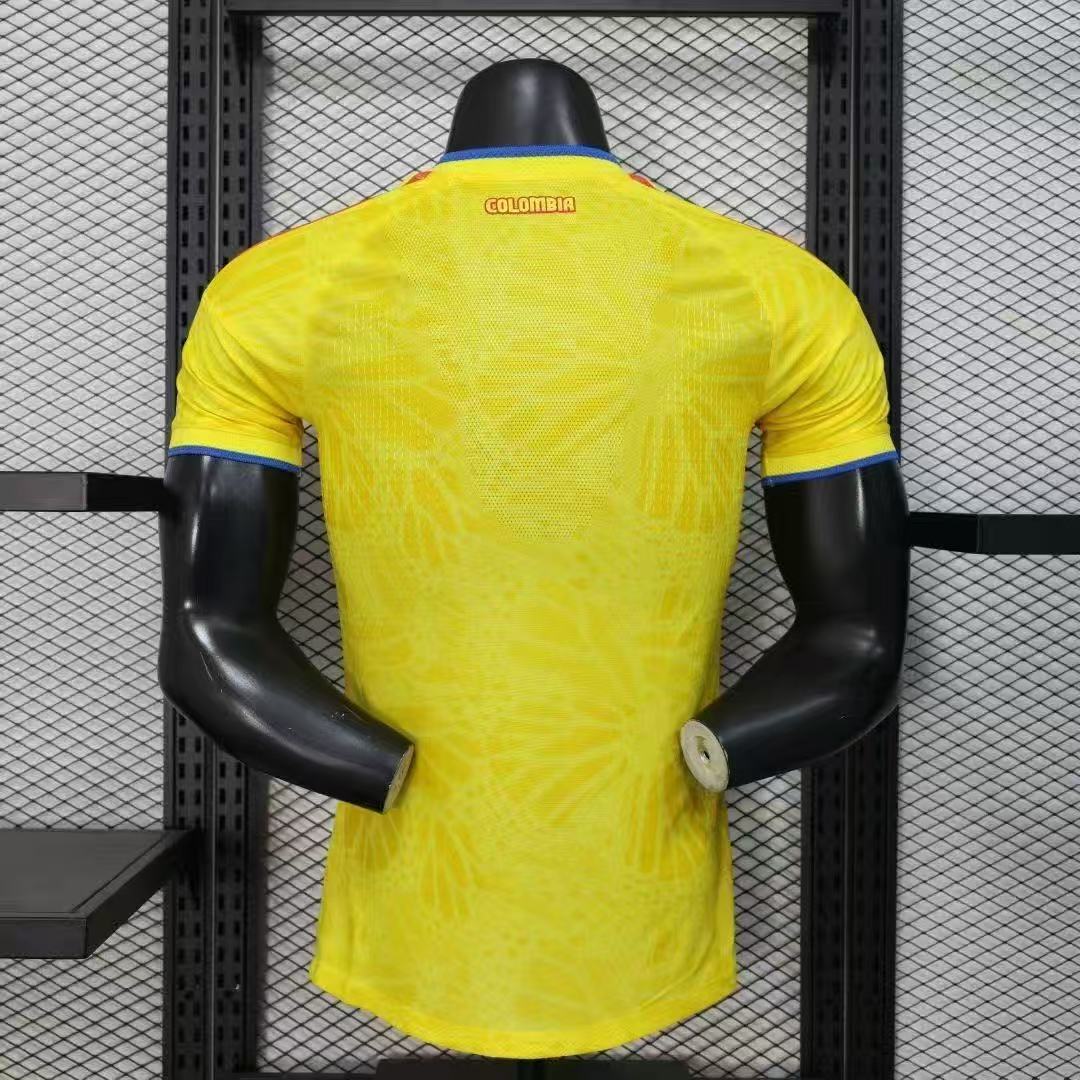 Colombia 2024 Player Version Home Jersey | HEAT.RDY Yellow Red Blue Football Shirt