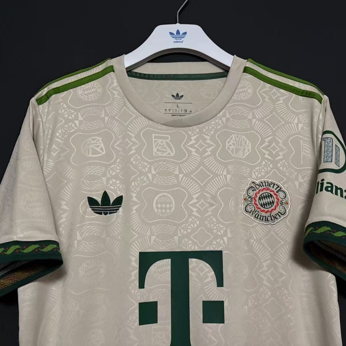 Bayern Munich x Adidas Originals Oktoberfest 2024 Retro Jersey | White & Green Special Edition