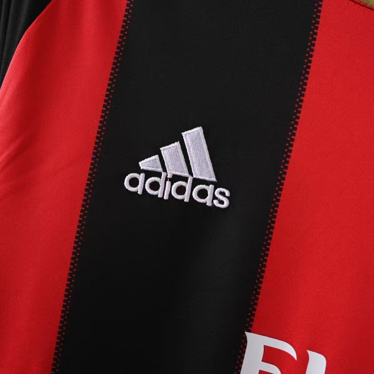 AC Milan 2010/11 Home Long Sleeve Jersey | Adidas Fly Emirates Retro Football Shirt