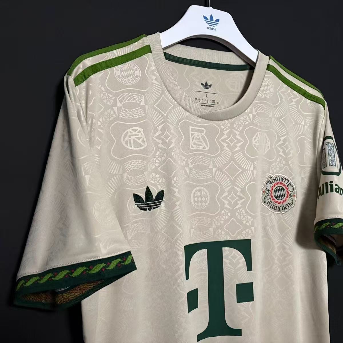 Bayern Munich x Adidas Originals Oktoberfest 2024 Retro Jersey | White & Green Special Edition