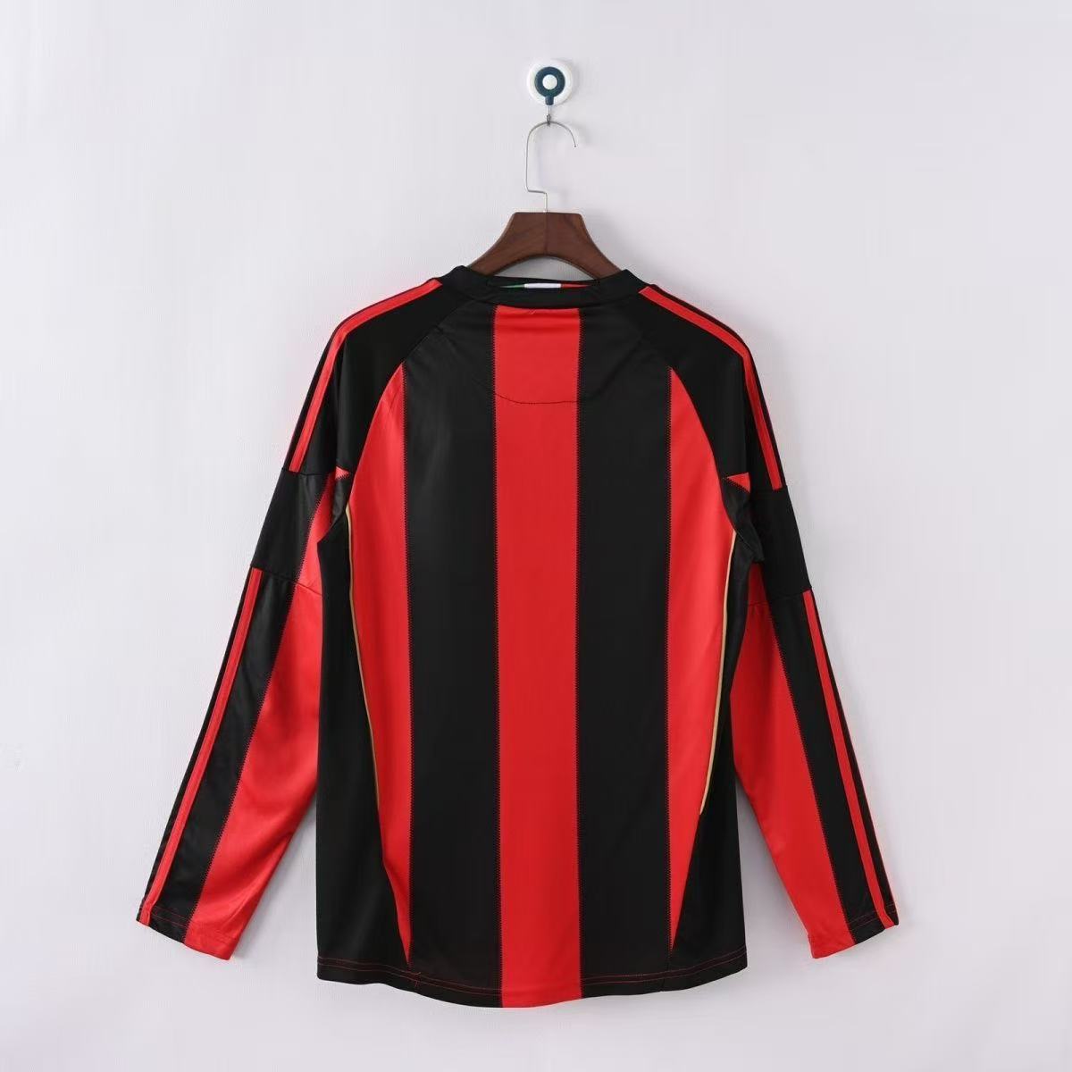 AC Milan 2010/11 Home Long Sleeve Jersey | Adidas Fly Emirates Retro Football Shirt