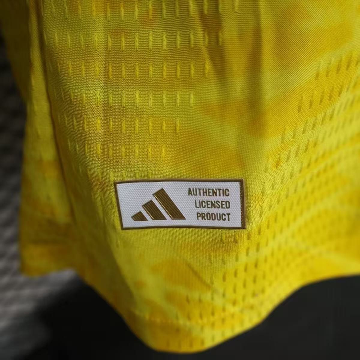 Colombia 2024 Home Long Sleeve Player Version Jersey | HEAT.RDY Yellow Red Blue Football