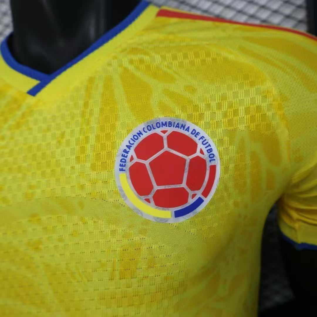 Colombia 2024 Player Version Home Jersey | HEAT.RDY Yellow Red Blue Football Shirt