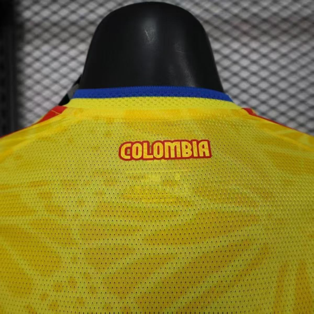 Colombia 2024 Home Long Sleeve Player Version Jersey | HEAT.RDY Yellow Red Blue Football