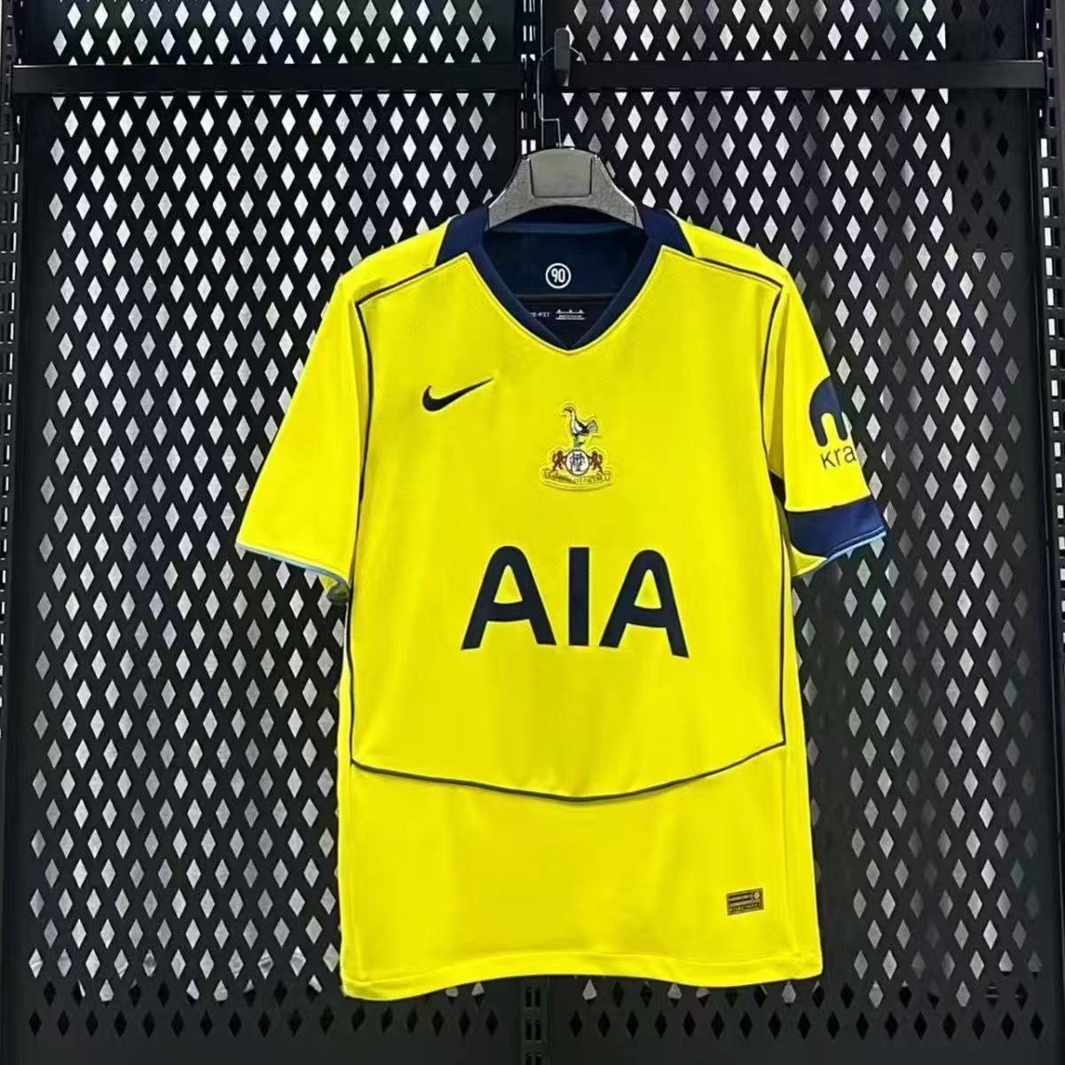 Tottenham Hotspur 25/26 Away Jersey Yellow Blue Retro Style | Nike Official Fan Version