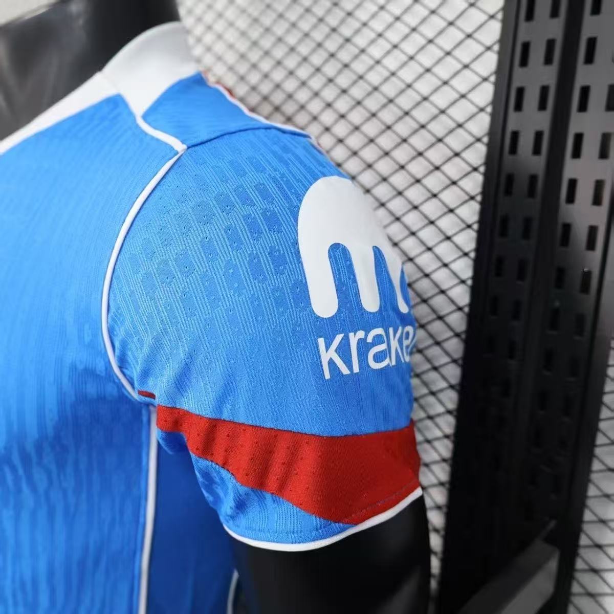 Atletico Madrid 25/26 Away Player Version Jersey Blue Red | Nike Riyadh Air Sponsor Dri-FIT ADV