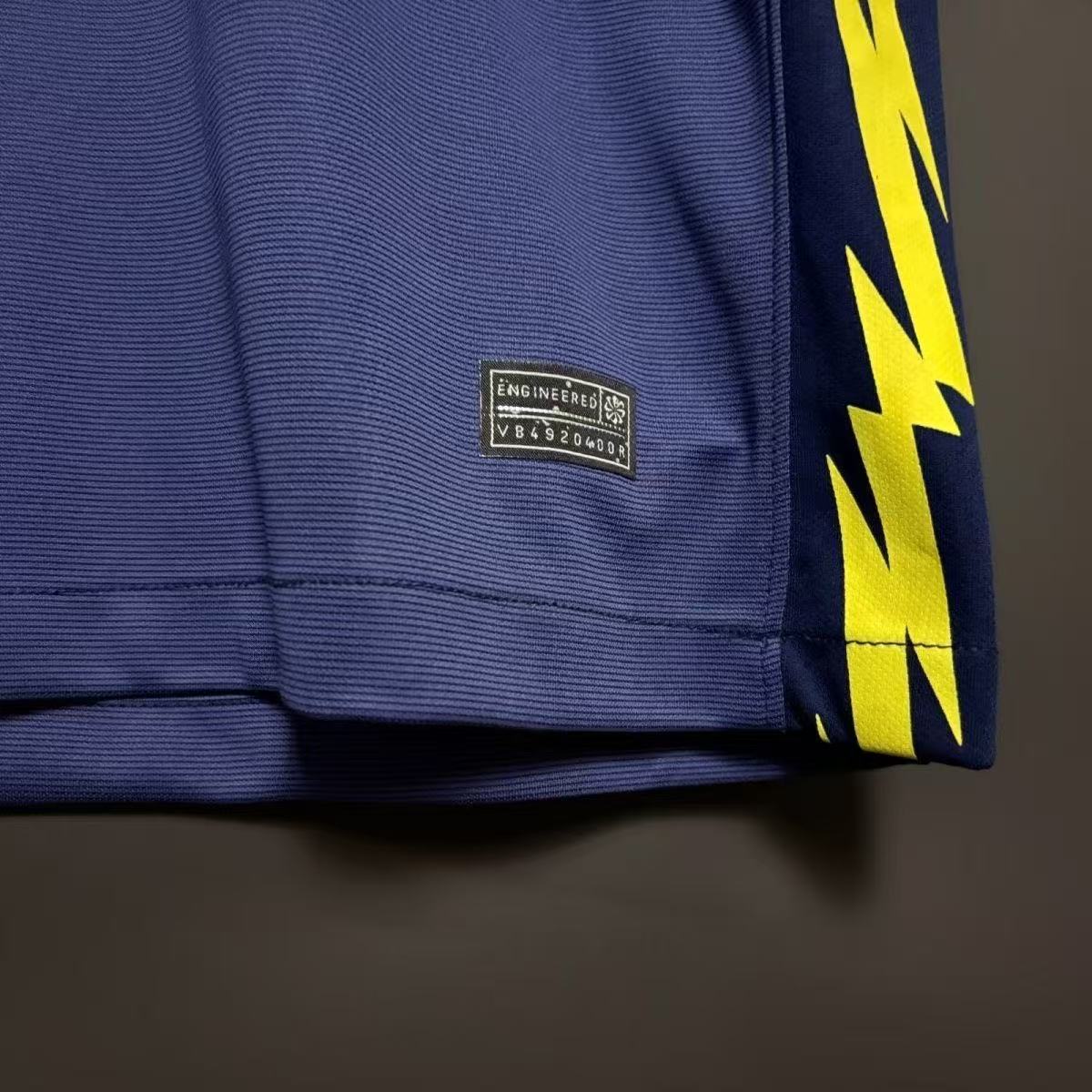 Atletico Madrid 25/26 Third Player Version Jersey Blue Yellow | Nike Riyadh Air Sponsor
