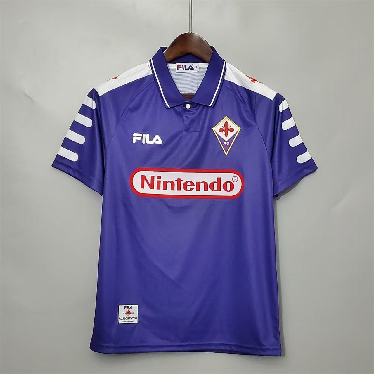 Fiorentina 1998/99 Retro Soccer Jersey Home Replica