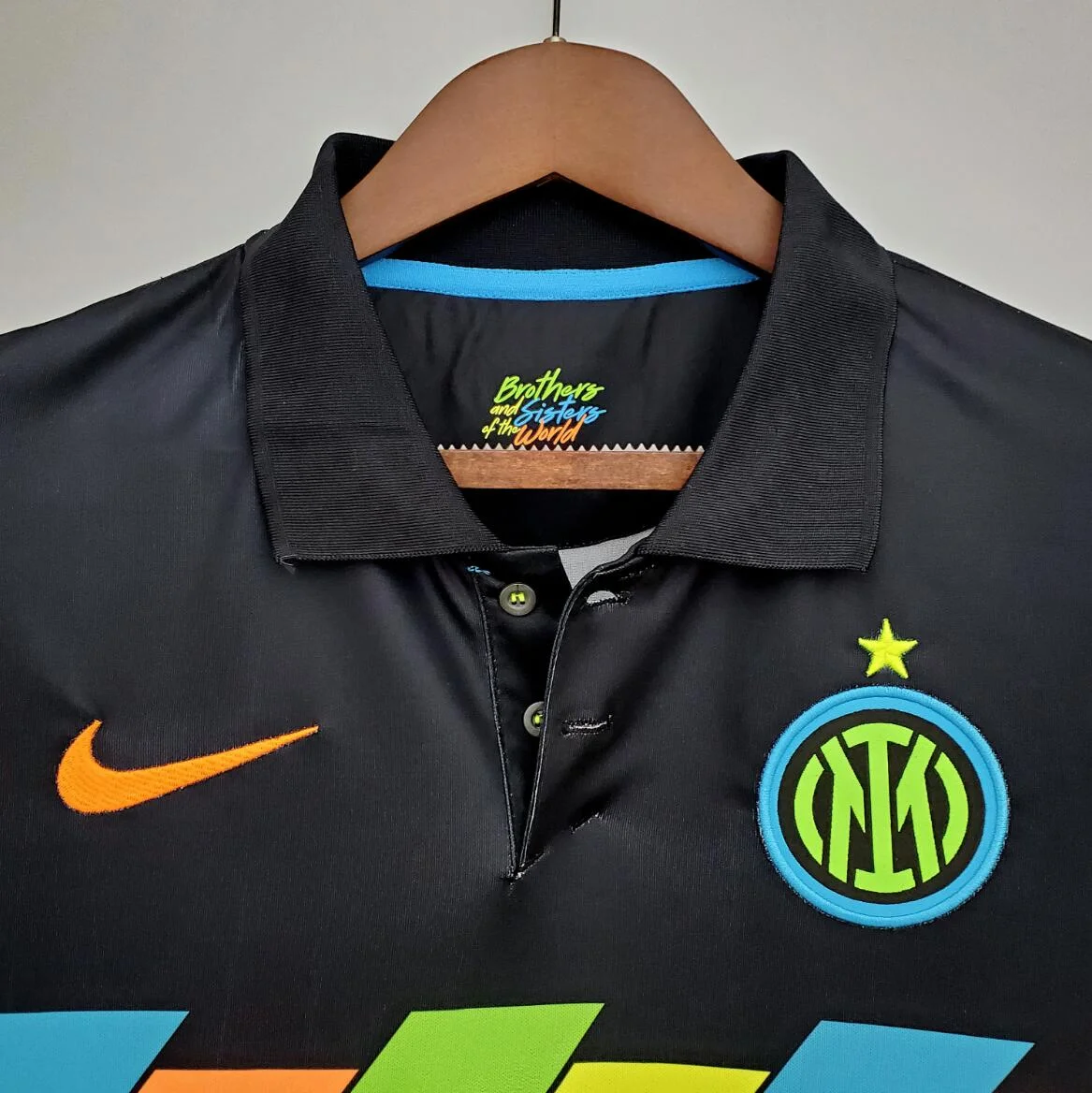 Inter Milan 21/22 Fourth Special Edition Player Version Jersey | Black Neon Stripes Nike Dri-FIT ADV