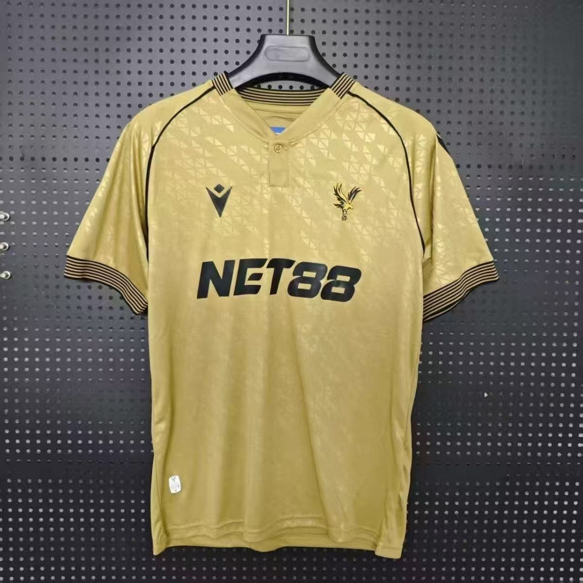 Crystal Palace 2025/26 Away Jersey Fan Version – Gold Black