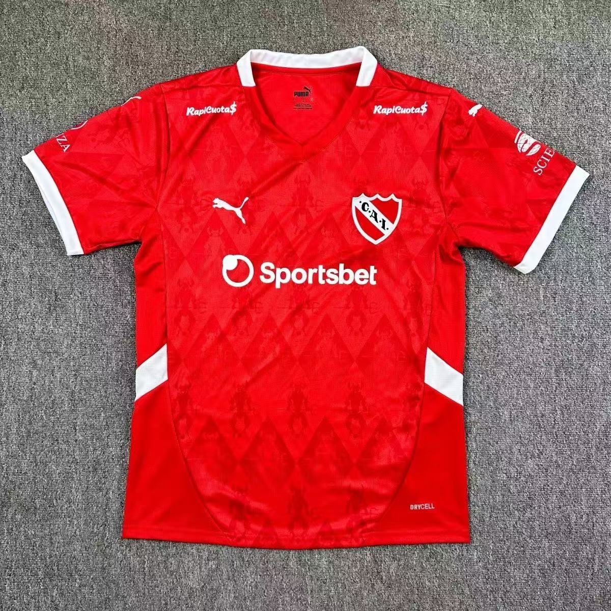 Independiente 2025/26 Home Jersey Fan Version – Red White