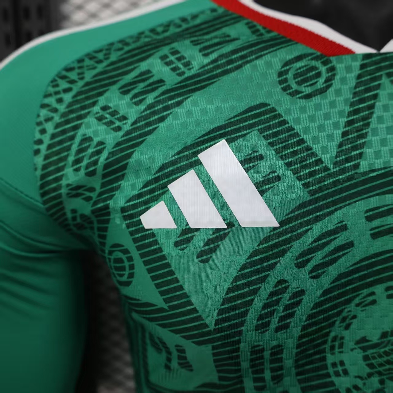 Mexico 2026 World Cup Home Player Version Long Sleeve Soccer Jersey