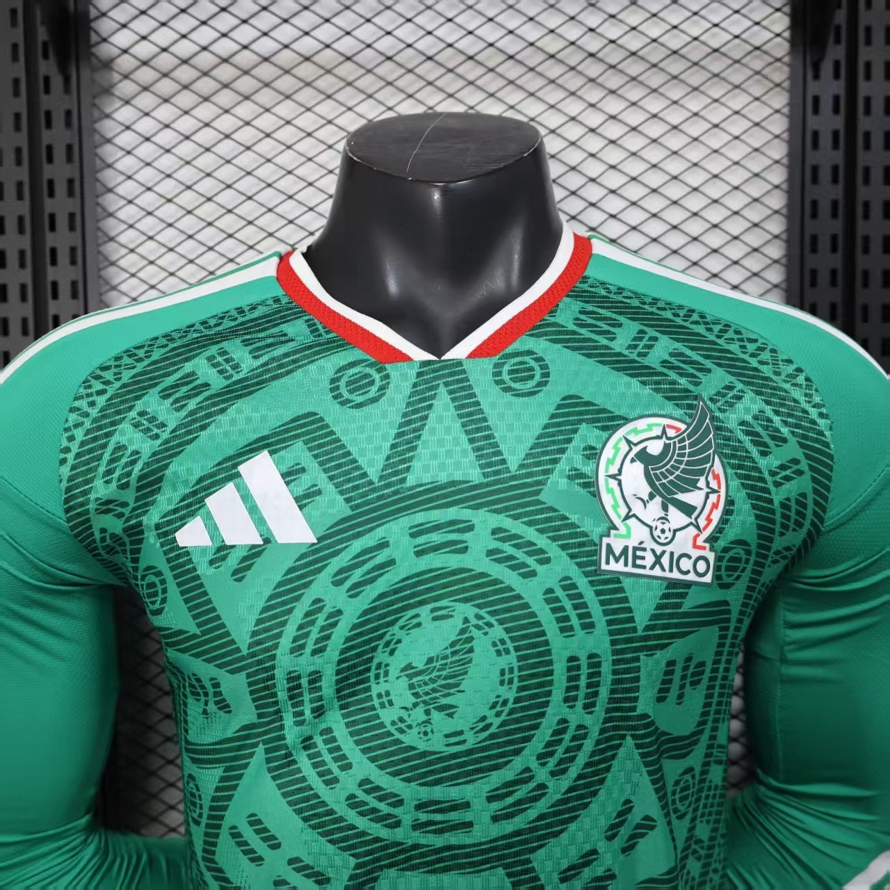 Mexico 2026 World Cup Home Player Version Long Sleeve Soccer Jersey