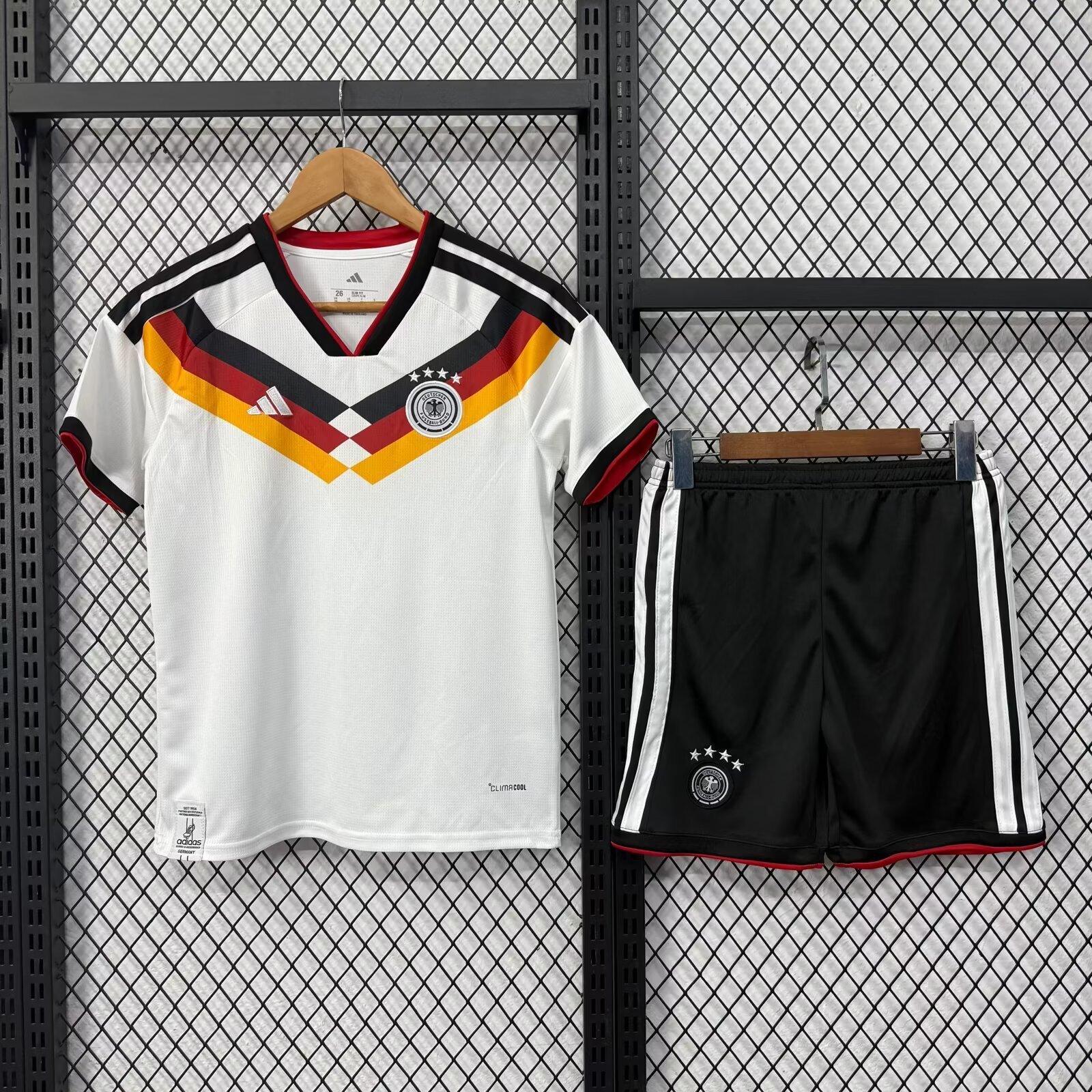 Germany National Team 2026 World Cup Home Kit Fan Version – Retro V-Stripe Design