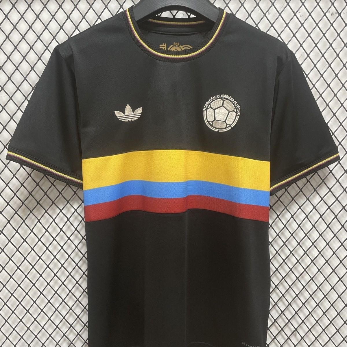 Colombia 2024/25 Home Jersey – adidas Originals Black Heritage 100th Anniversary Edition