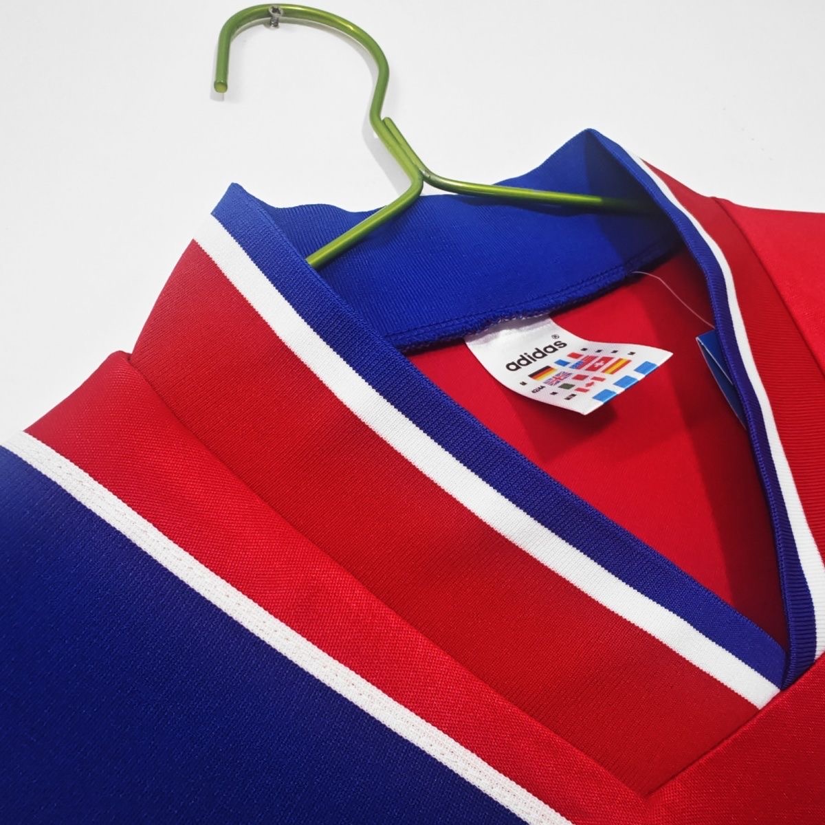 Bayern Munich 1993-95 Home Jersey – adidas Equipment Retro Red Opel Classic Kit