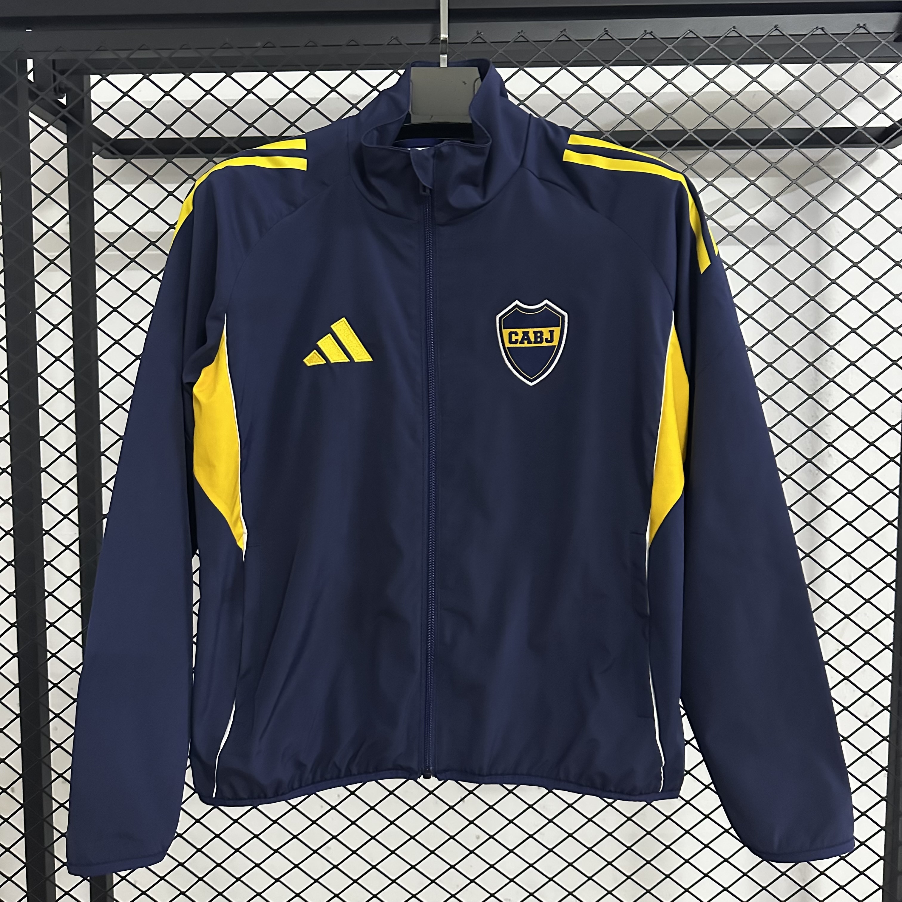 25-26 Boca Juniors navy blue waterproof training windbreaker