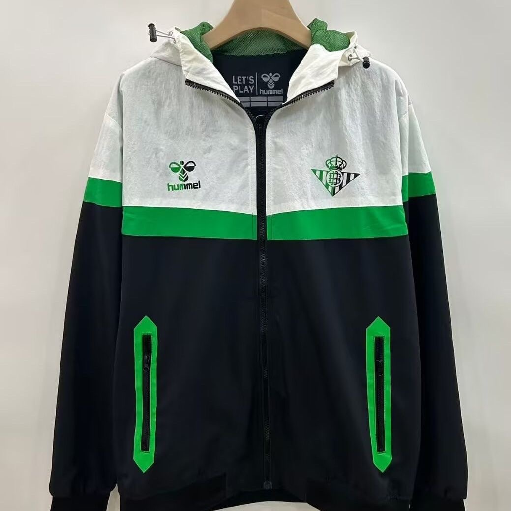 Camiseta de Betis 2025/26 Abrigo Chaqueta Negra
