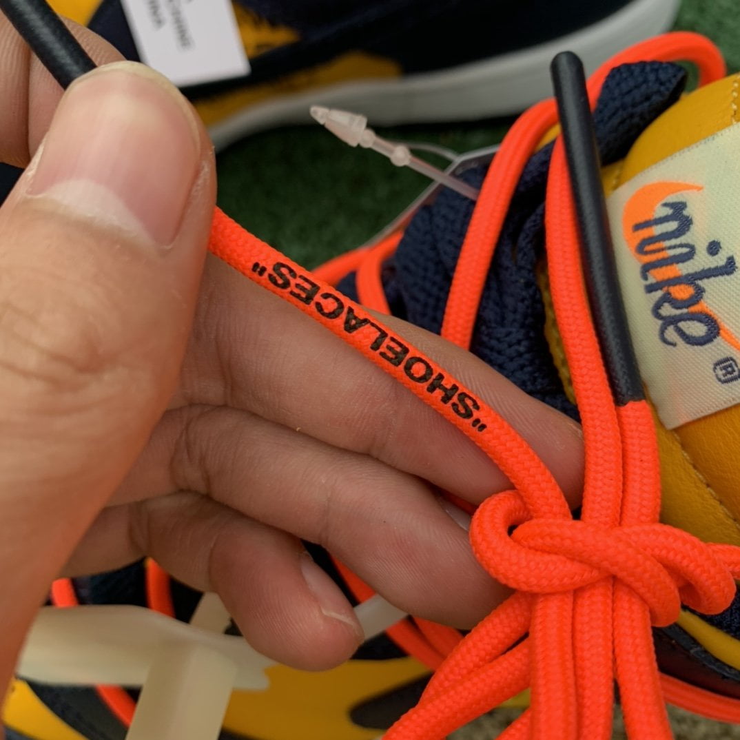 Nike Dunk Low Off-White University Gold Midnight Navy