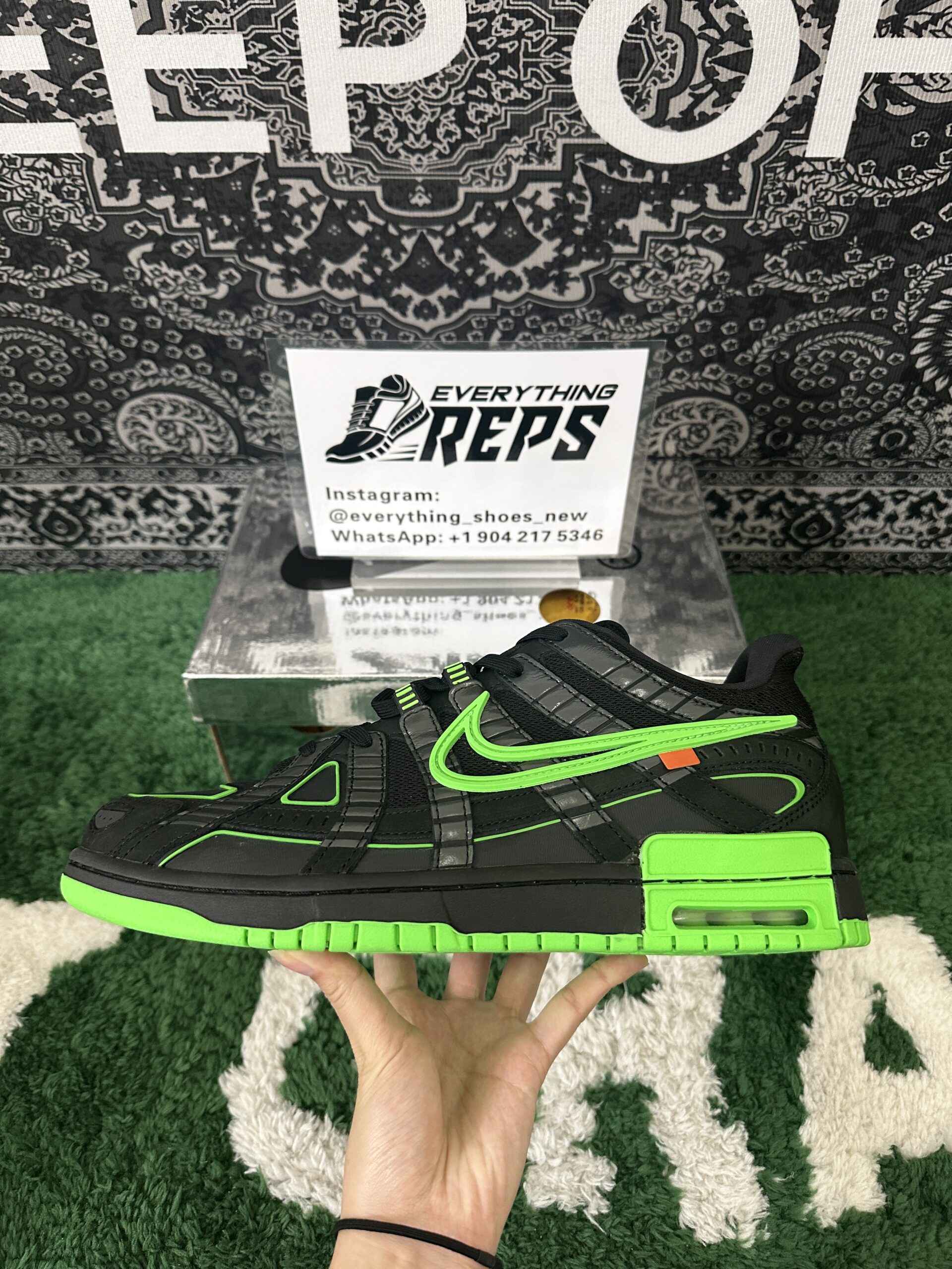 Nike Air Rubber Dunk Off-White Green Strike