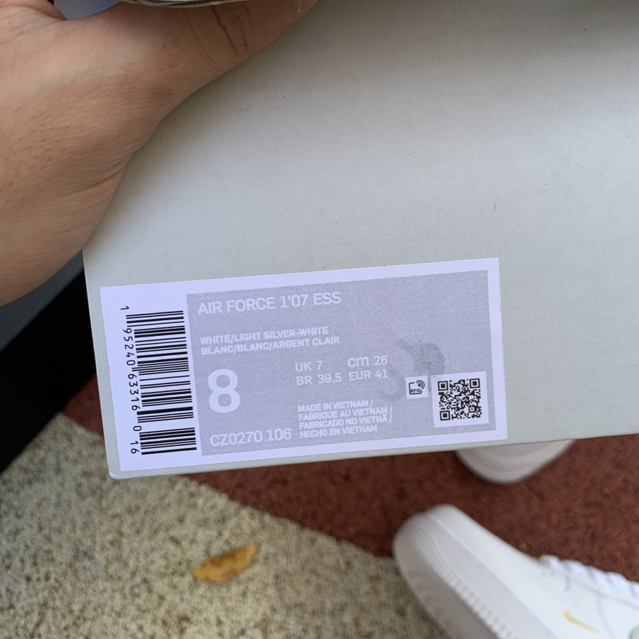 Nike Air Force 1 Low White Grey Gold