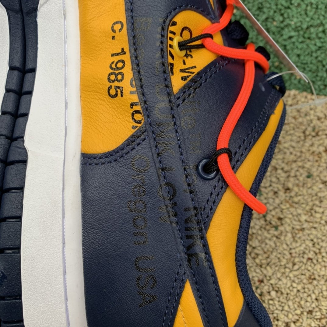 Nike Dunk Low Off-White University Gold Midnight Navy