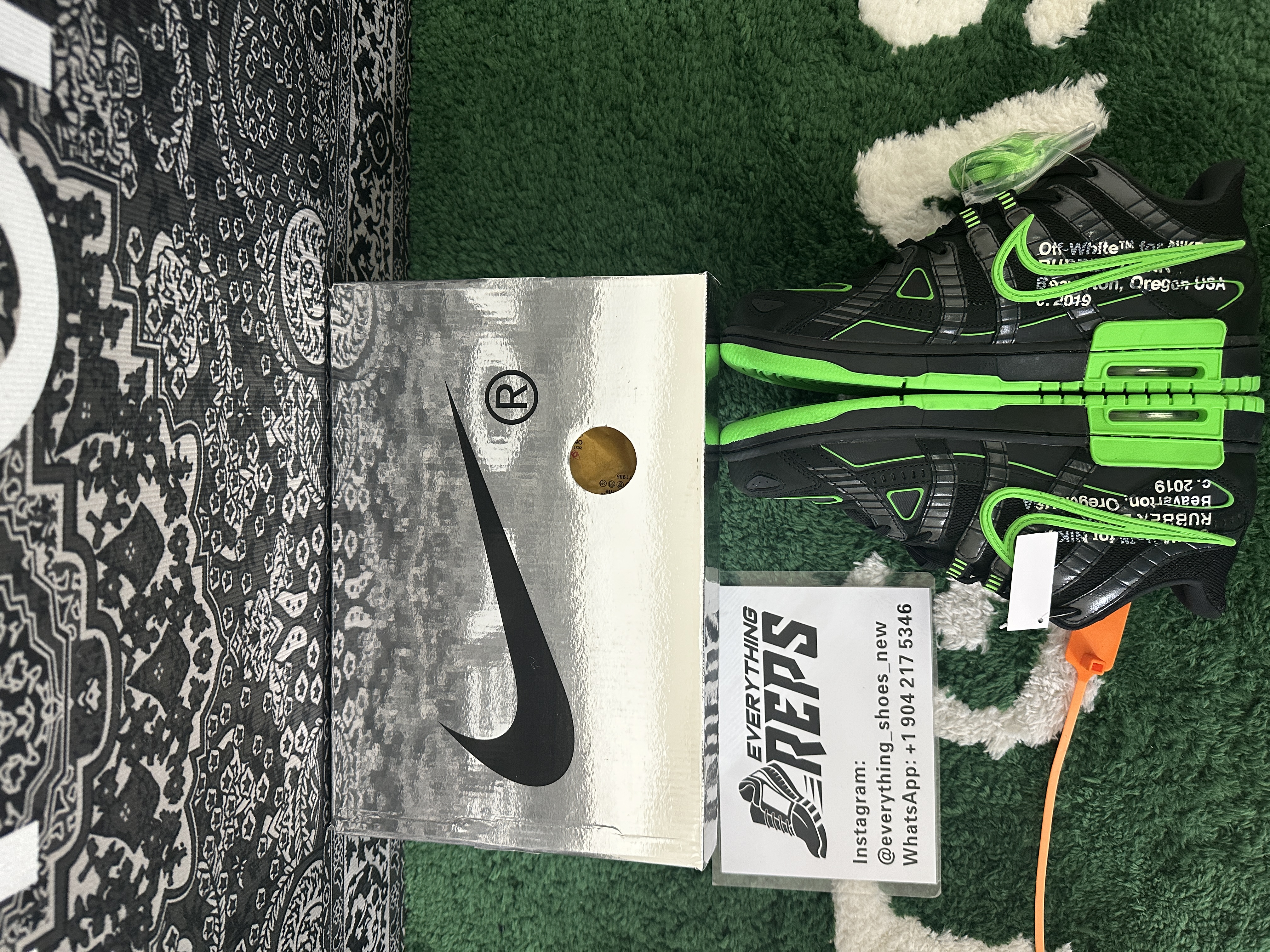 Nike Air Rubber Dunk Off-White Green Strike