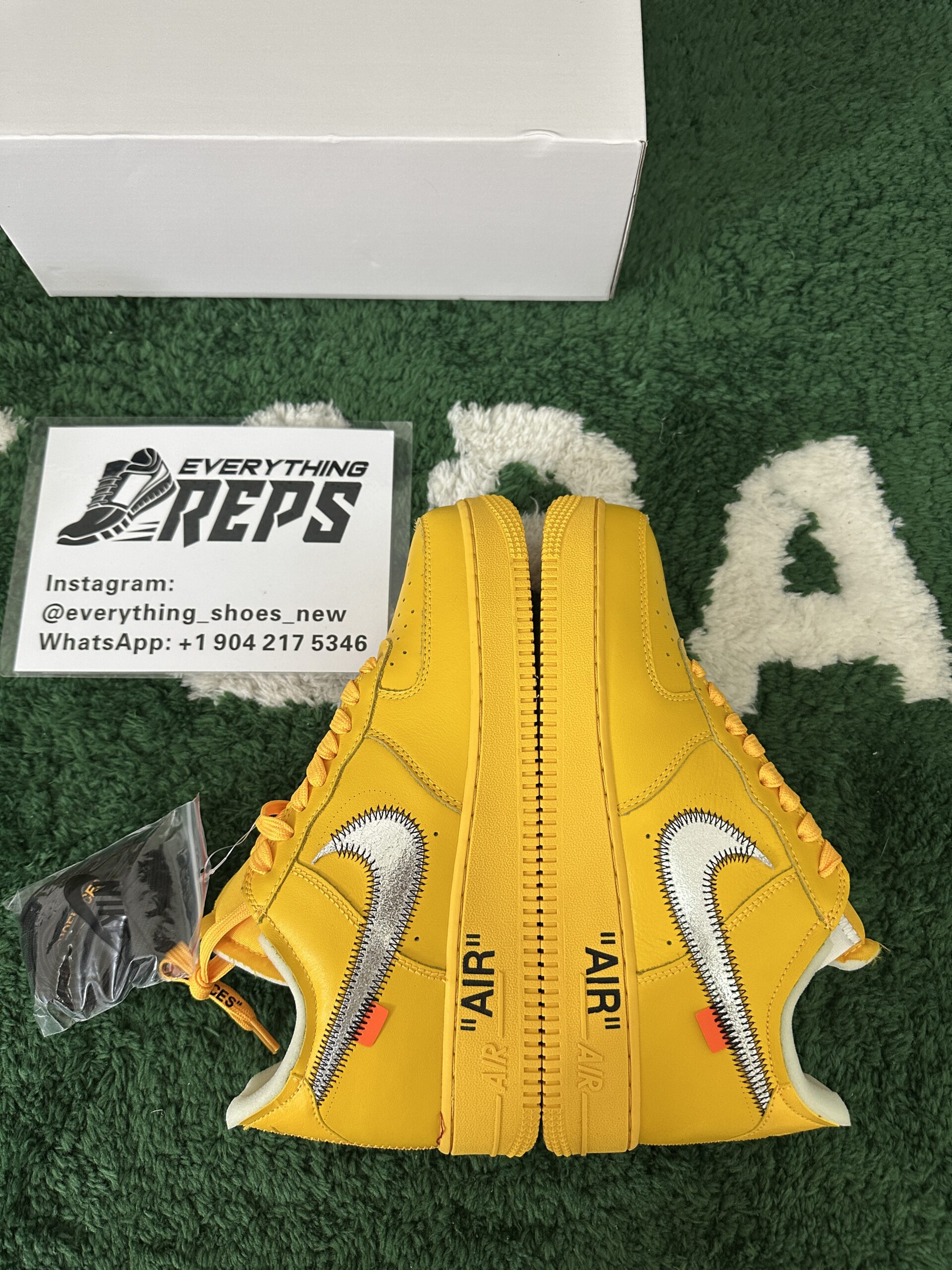 Nike Air Force 1 Low OFF-WHITE University Gold Metallic Silver