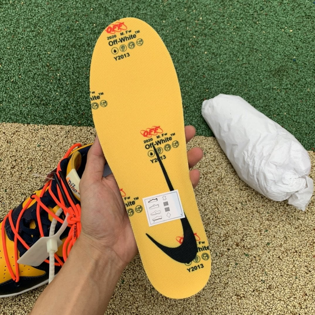 Nike Dunk Low Off-White University Gold Midnight Navy