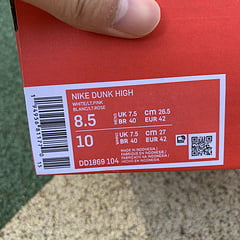 Nike Dunk High Sail Crimson Tint