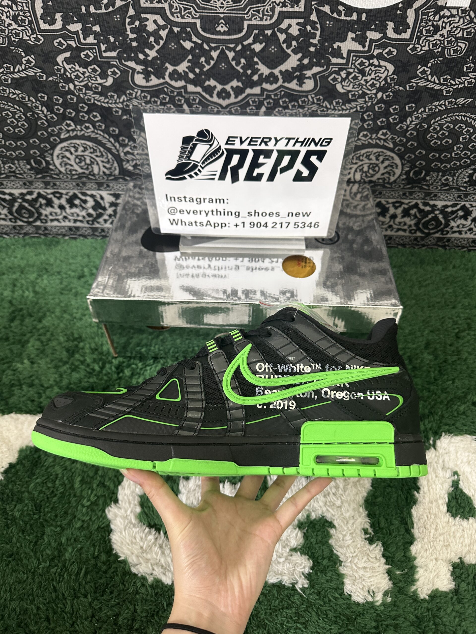 Nike Air Rubber Dunk Off-White Green Strike